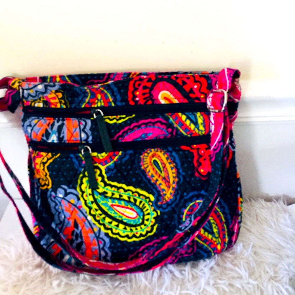 Vera Bradley Multicolor Paisley Print Crossbody